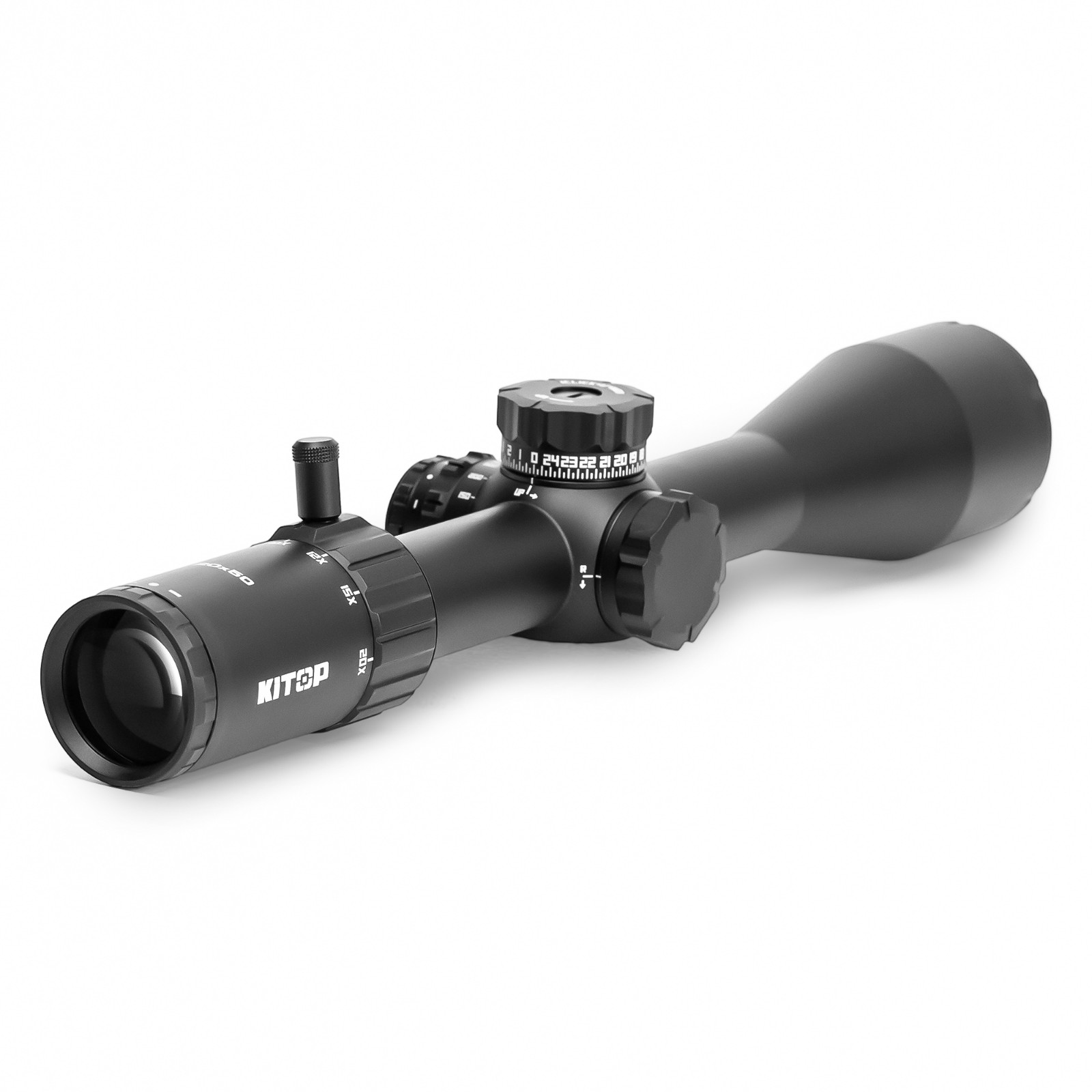 KiTOP Optics 5-20x50mm Rifle Scope FFP w/ Illuminated Crosshair MOA Reticle