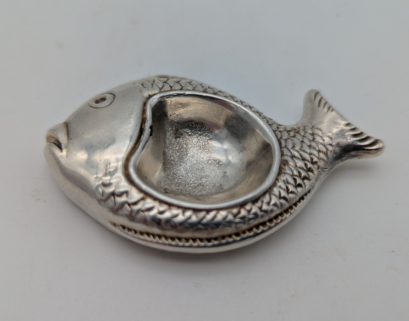 Gallia Silver Fish Salt Cellar - Made For Christofle Antique