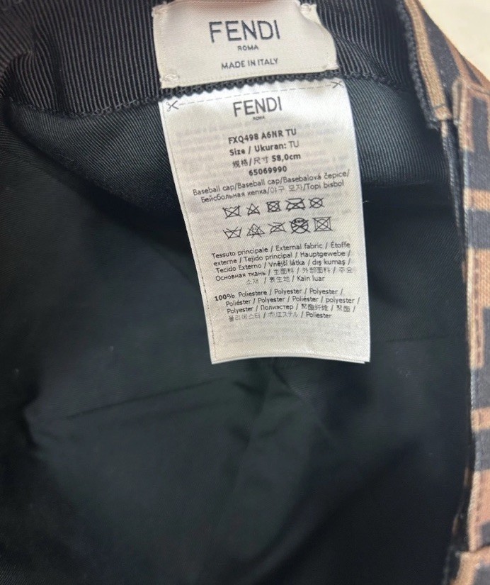 FENDI FF Monogram Canvas Baseball Hat FXQ498