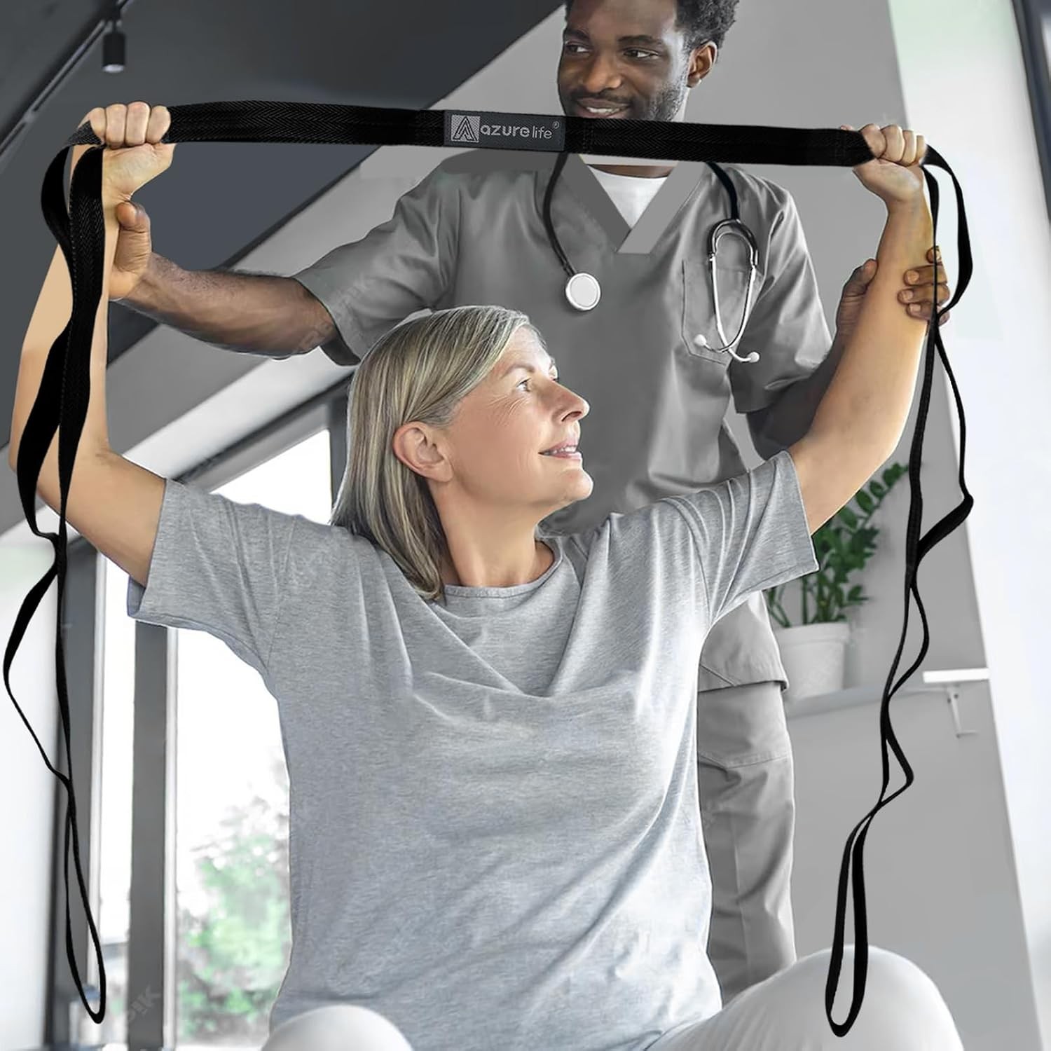 Premium Durable Stretch Straps with Loops, Stretching Strap for Physical Therapy