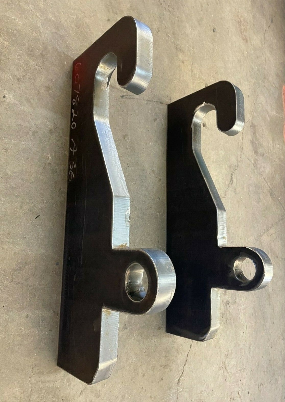 JRB 416 Blank Quick Attach for JRB Loader mounts+Wear Plates (Ears) for top hook