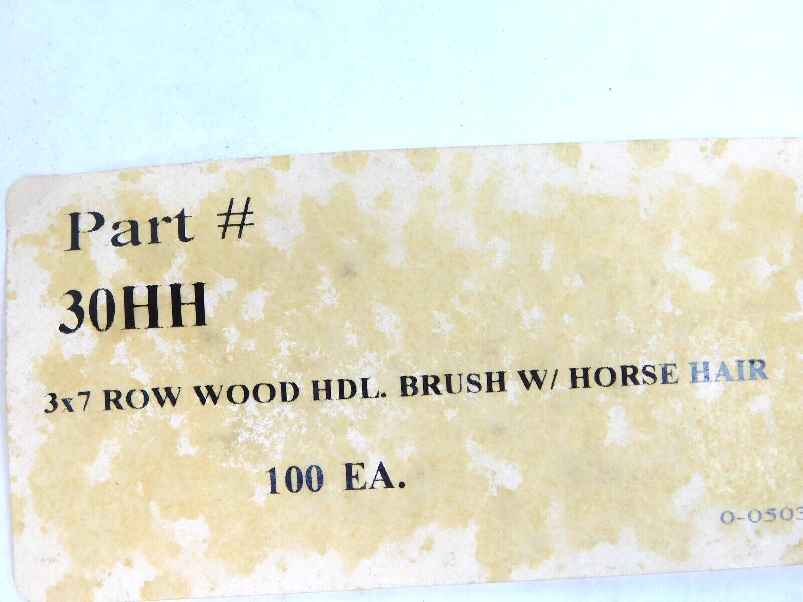 5 PACK - Gordon Brush 30HH Anti Static Wood Brush Horse Hair 3 x 7 Bristle (HR)