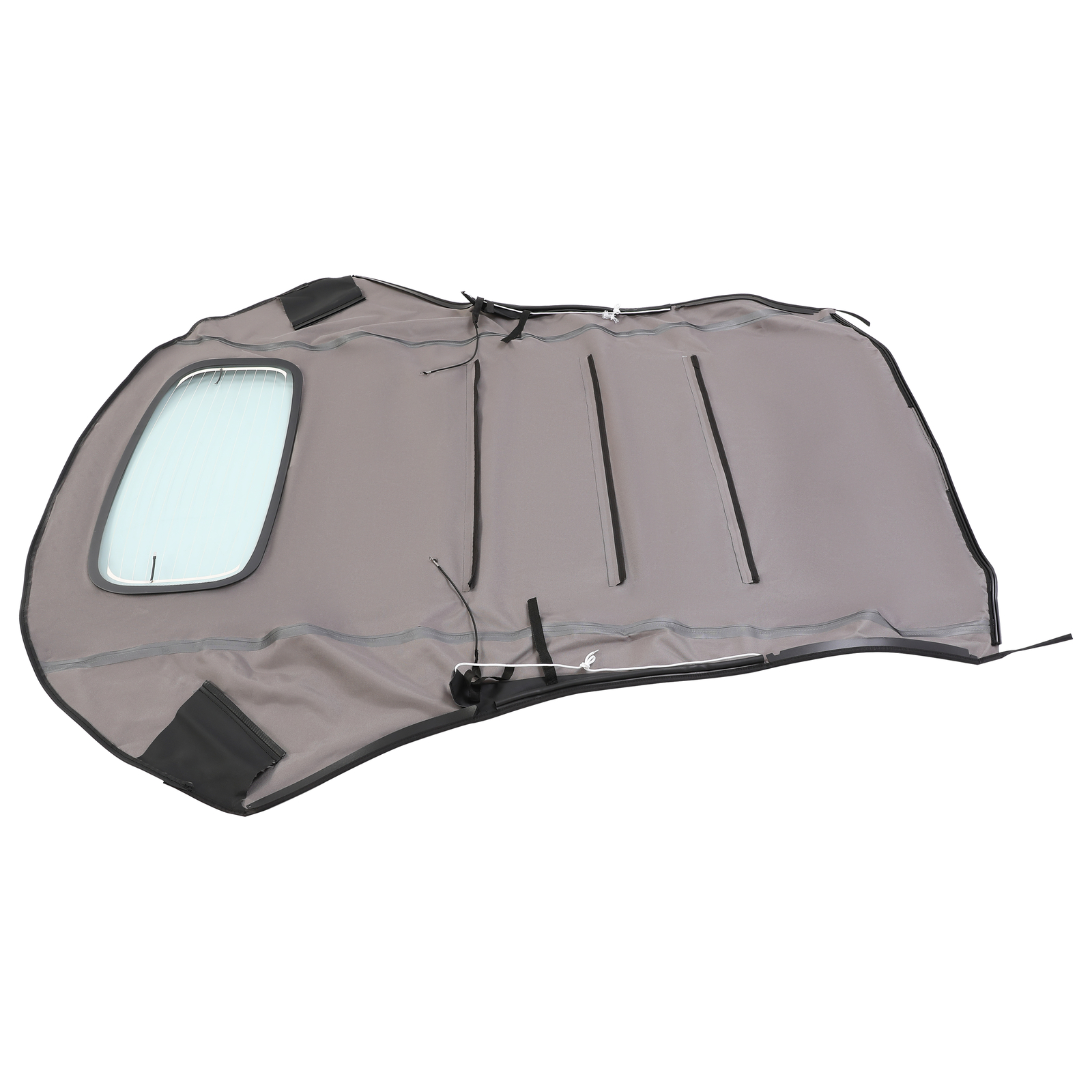 Black Convertible Soft Top Clear Heated Glass Window For Volkswagen Beetle 03-10