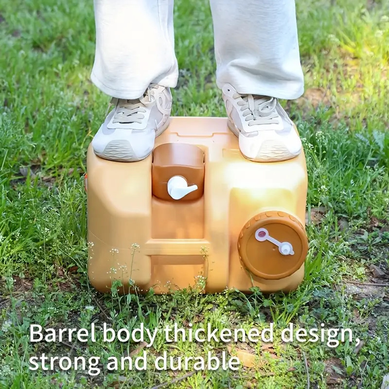 20L Water Container with Spigot and Soap Dispenser Portable Camping Water Jug US