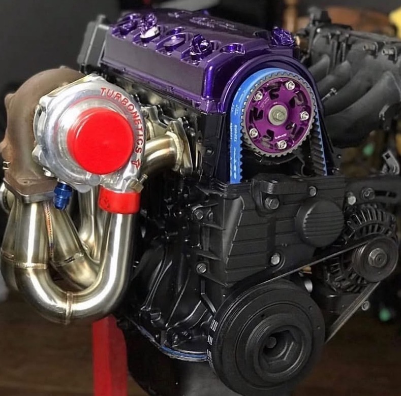 VMS Adjustable Cam Gear in Purple 1988 to 2000 Honda Civic CRX D15 D16 SOHC