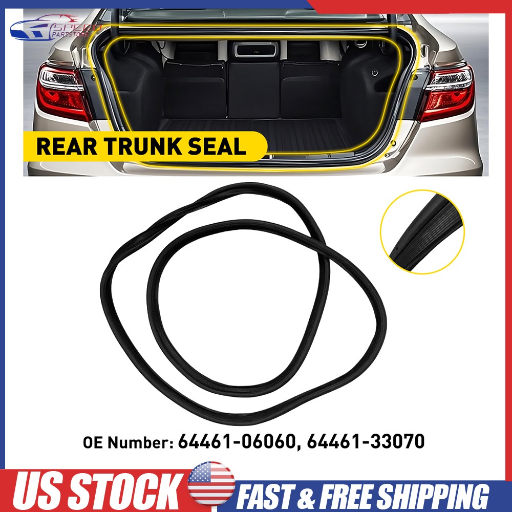 For Toyota Camry 2007-2011 Weatherstrip Trunk Lid Rubber Seal Rubber 64461-33070