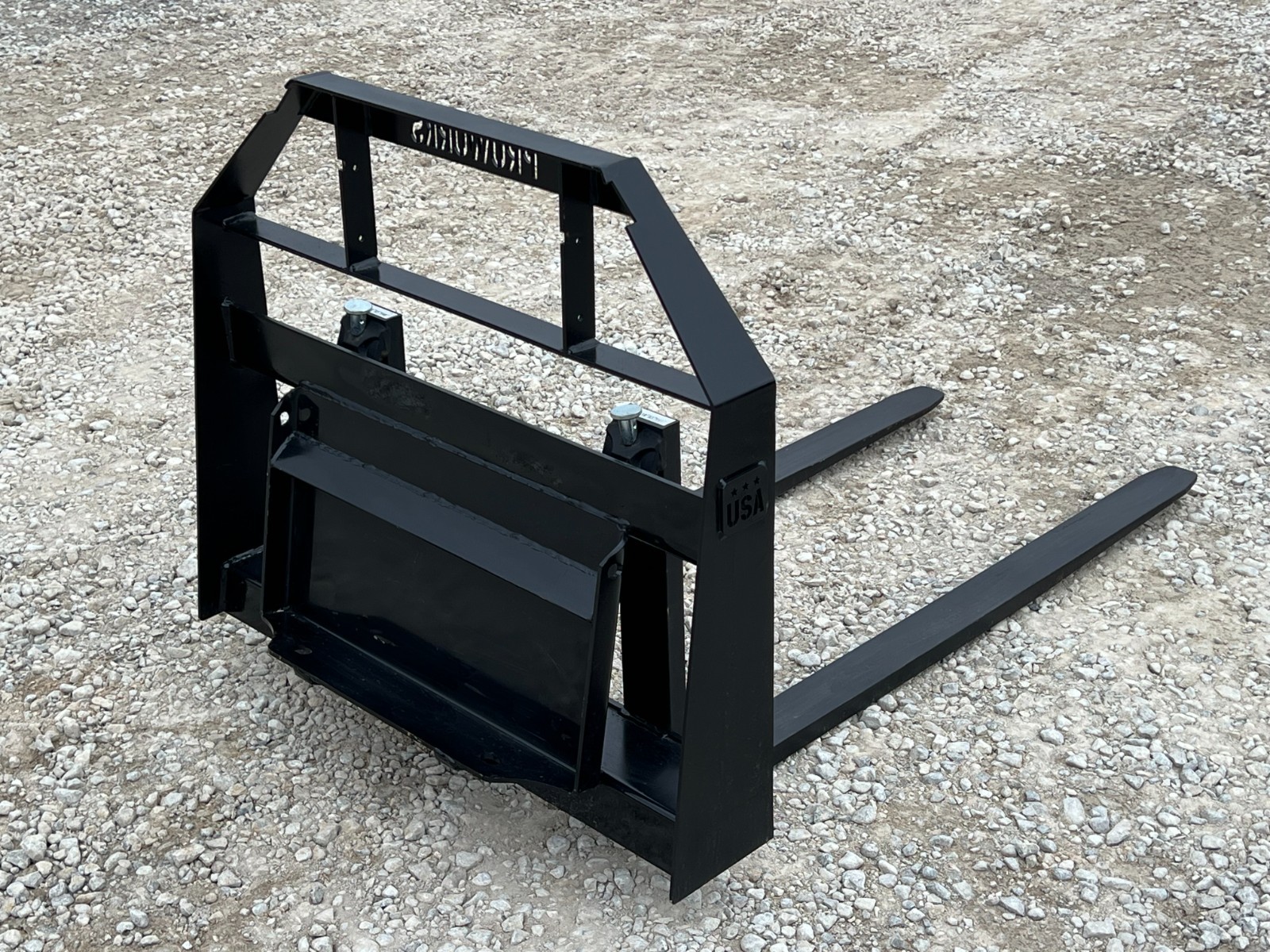 48" 2,200 Pound Pallet Forks Attachment Fits Mini Skid Steer Toro Dingo Kubota