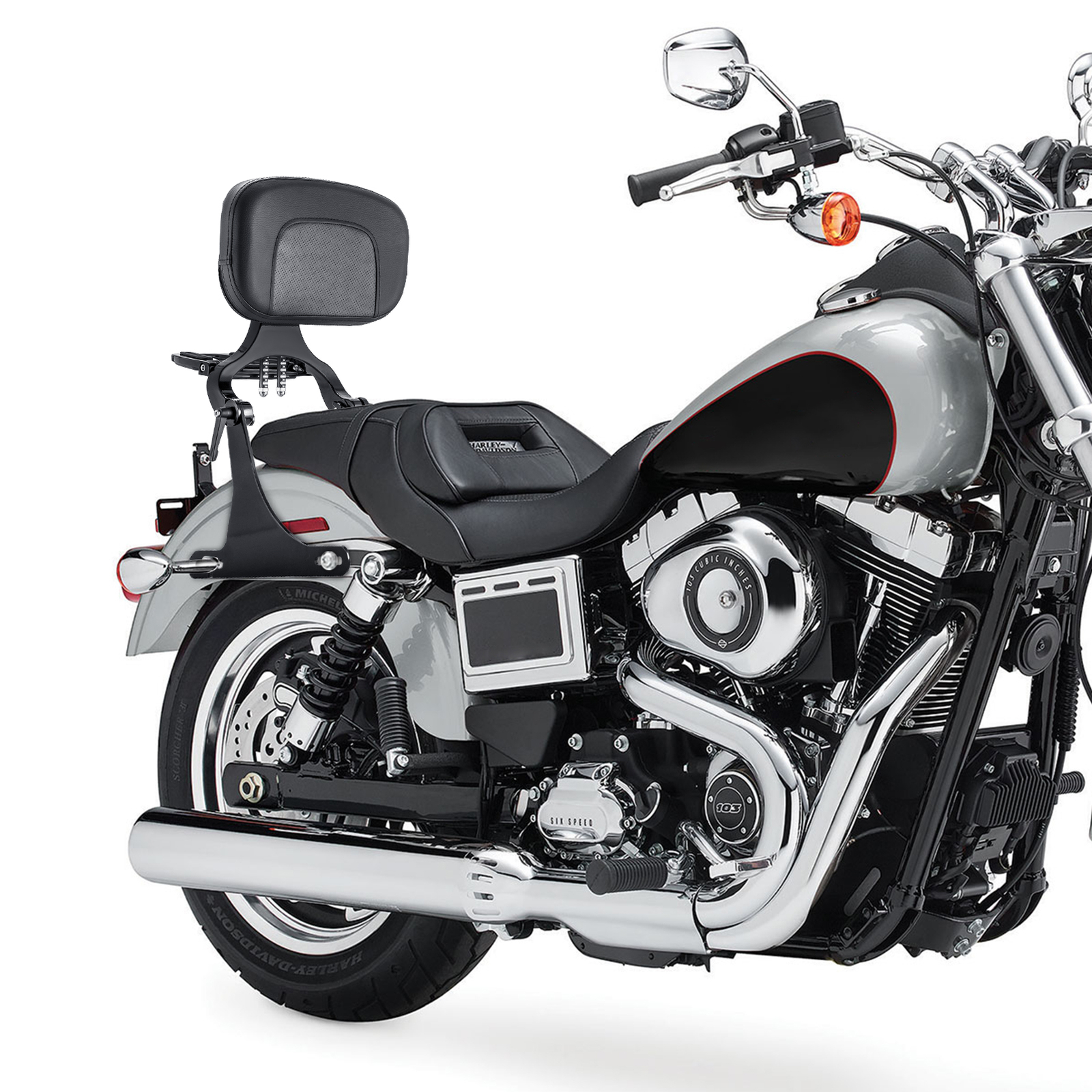 Multi-Purpose Backrest Sissy Bar For Harley Dyna Super Glide FXD FXDB Low Rider