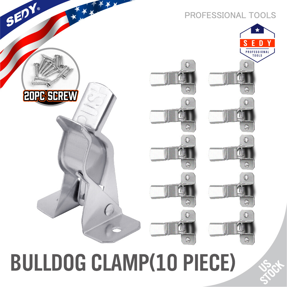 10 Pack Shovel Holder Wall Mount Garden Tool Organizer Broom Mop Spring Grip H-D