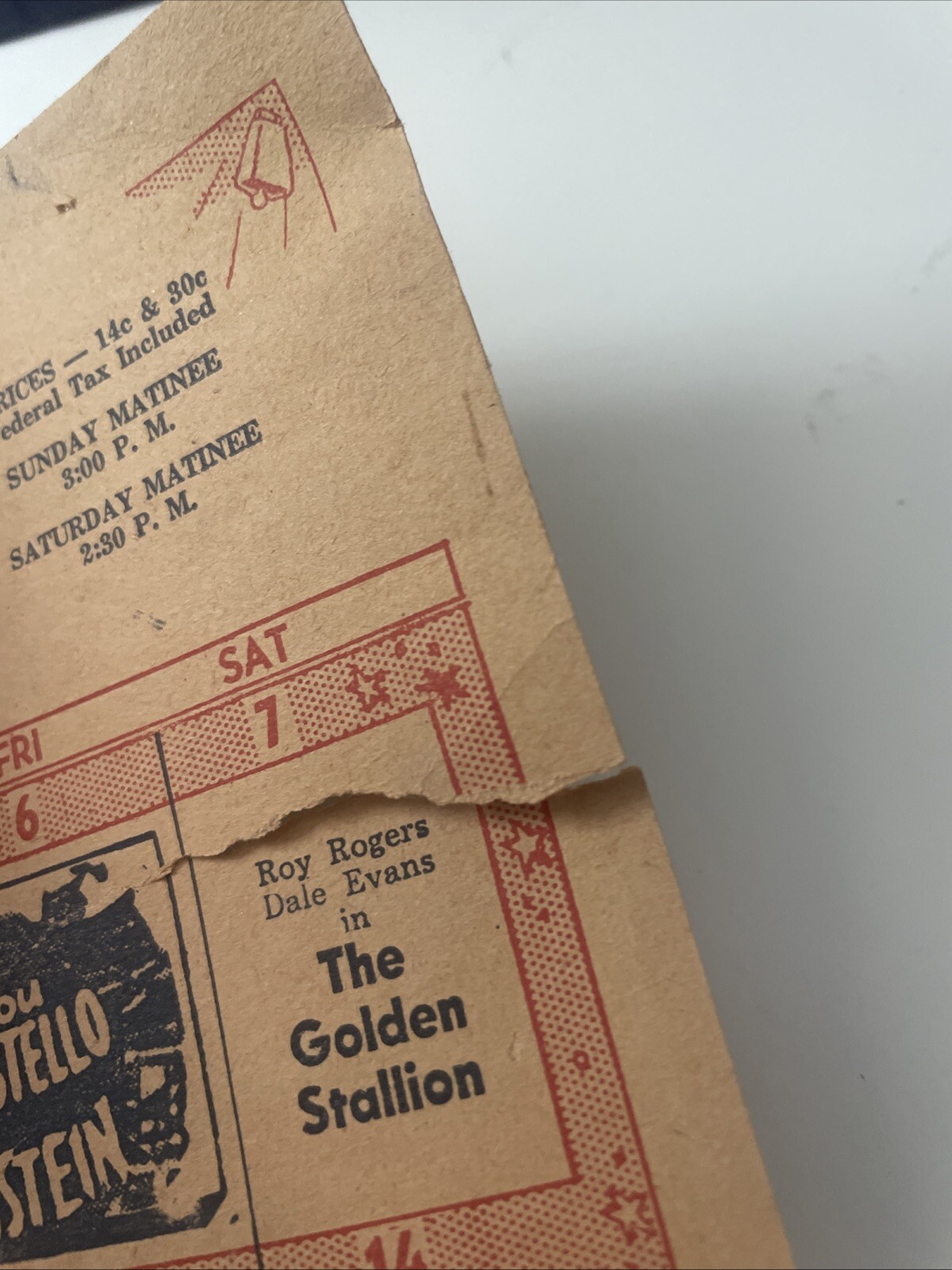 1950 Broadside Movie Herald Flyer Cozy Theatre Schulenburg Texas Frankenstein