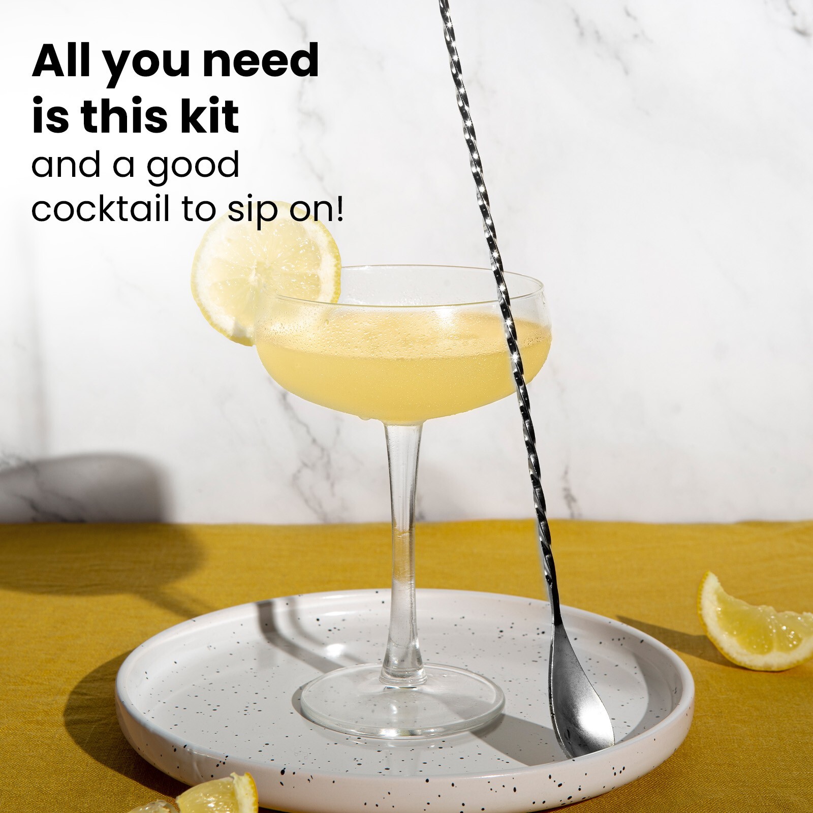 26-Piece Bartender Kit Cocktail Shaker Set with Bamboo Stand – Bar Tools Set