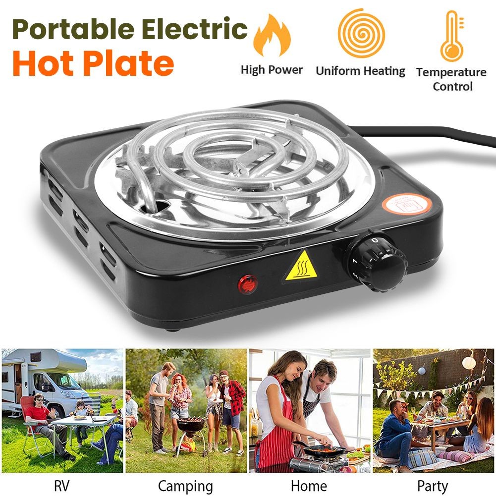 ELECTRIC COUNTERTOP SINGLE BURNER Cooktop Cast Iron Hot Plate Stove 1000W Cooker
