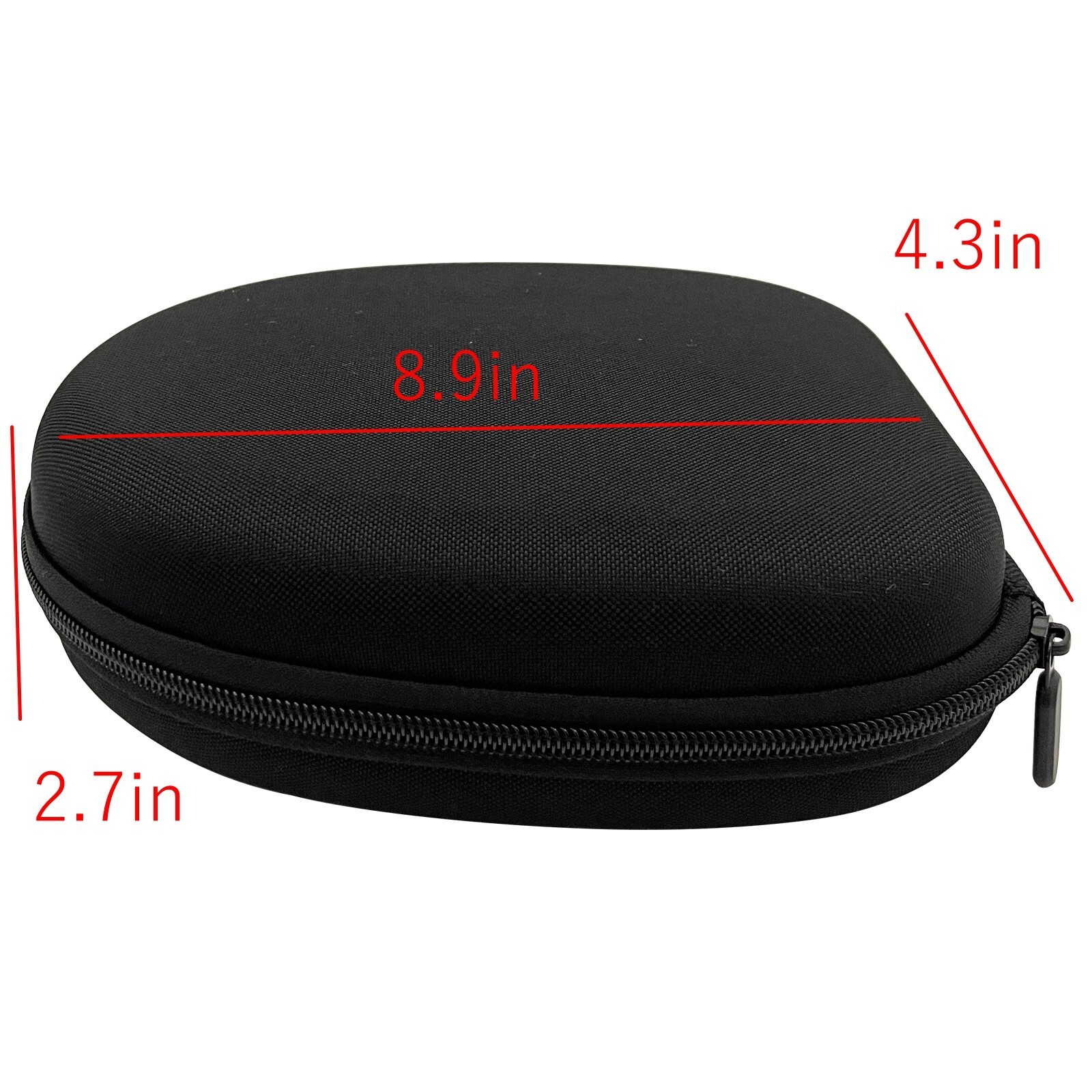 Portable Head-mounted Headphone Storage Case Zipper Bag Pressure-resistant
