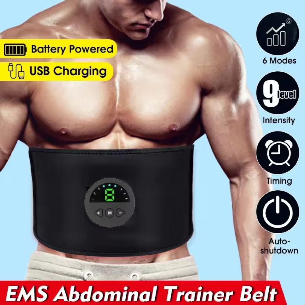 EMS Abdominal Muscle Core Toning Trainer ABS Stimulator Tactical Belly Shaper