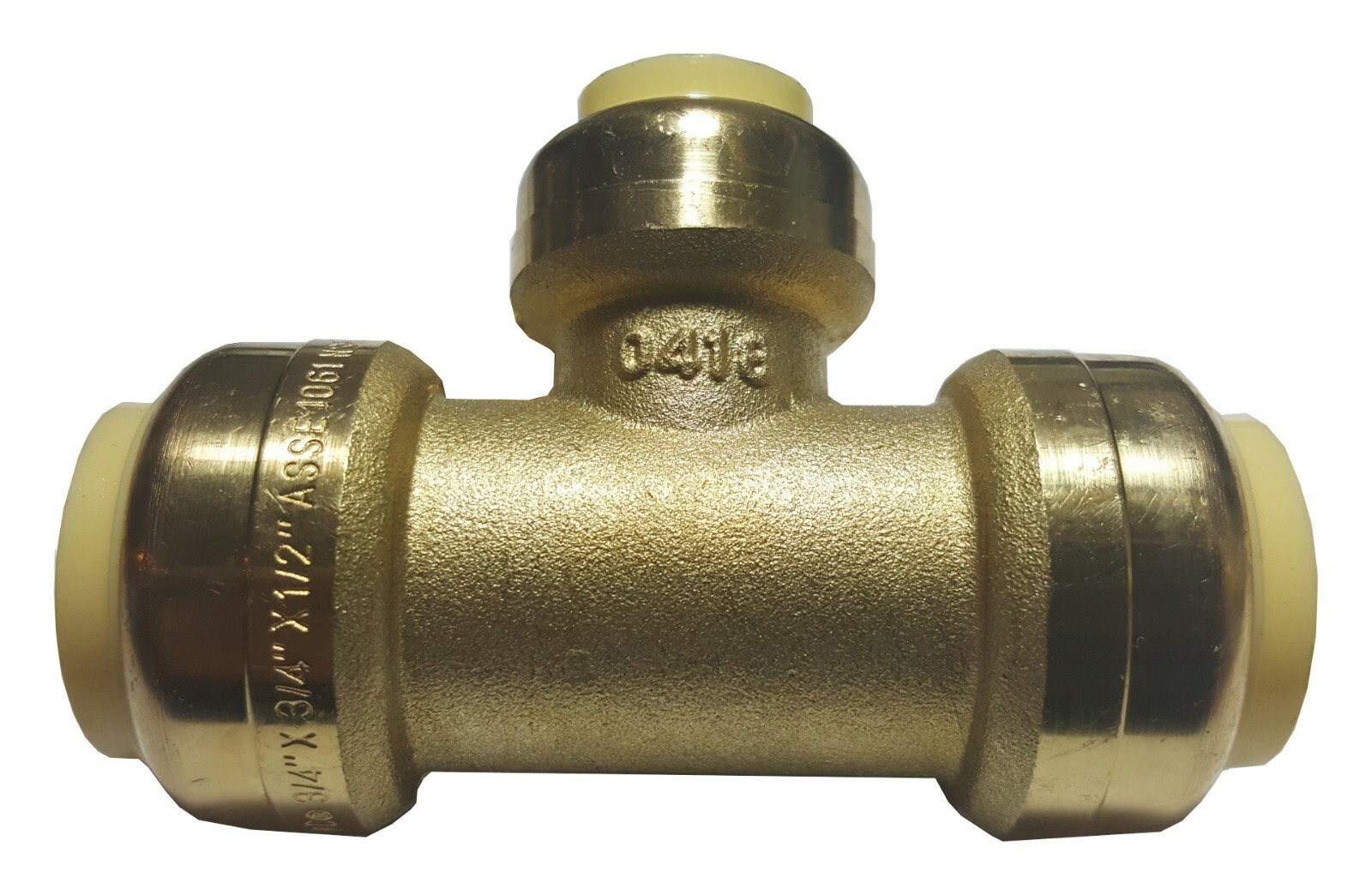 10 PIECES 3/4" x 3/4" x 1/2" PUSH FIT TEES NEW!