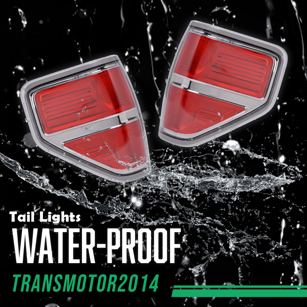 FIT FOR 2009-2014 FORD F-150 PICKUP REAR TAIL LIGHTS BRAKE LAMPS LEFT & RIGHT