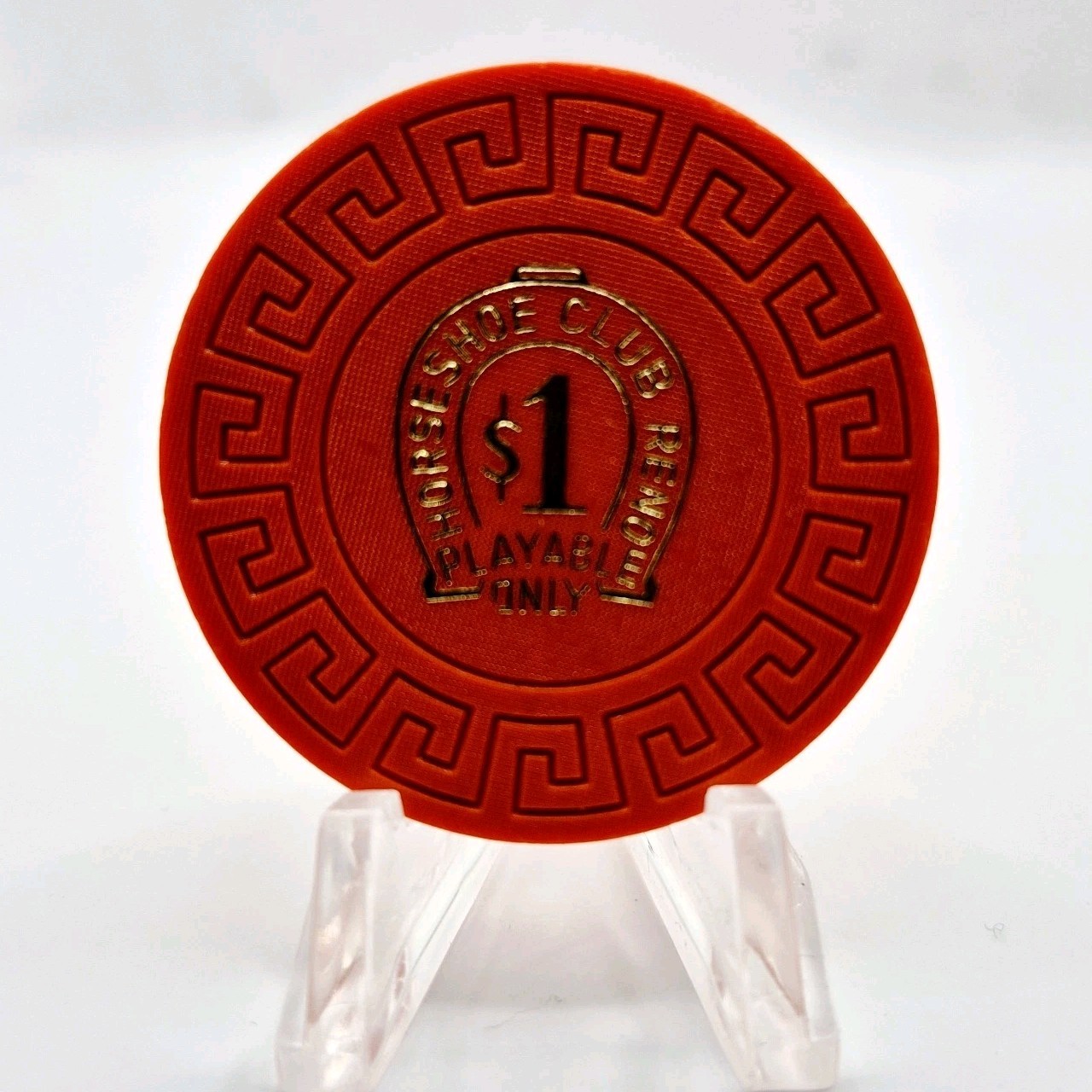 Horseshoe Club Casino Reno Nevada 1970s $1 NCV Casino Chip N5766