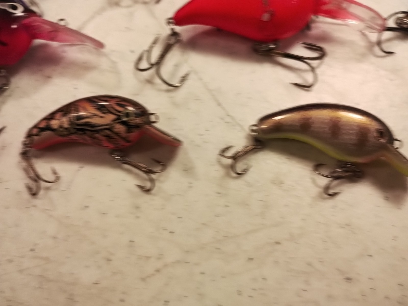 Lot of 9 Hula Popper & Crankbait Fishing Lures