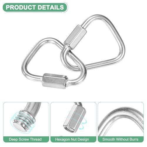 Quick Chain Link Connector, Stainless Steel Locking Repair Chain M4（5/32"）