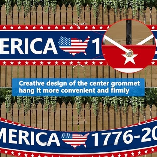 250th Anniversary Banner 120" x 20" America 1776-2026 USA 250 Years Birt