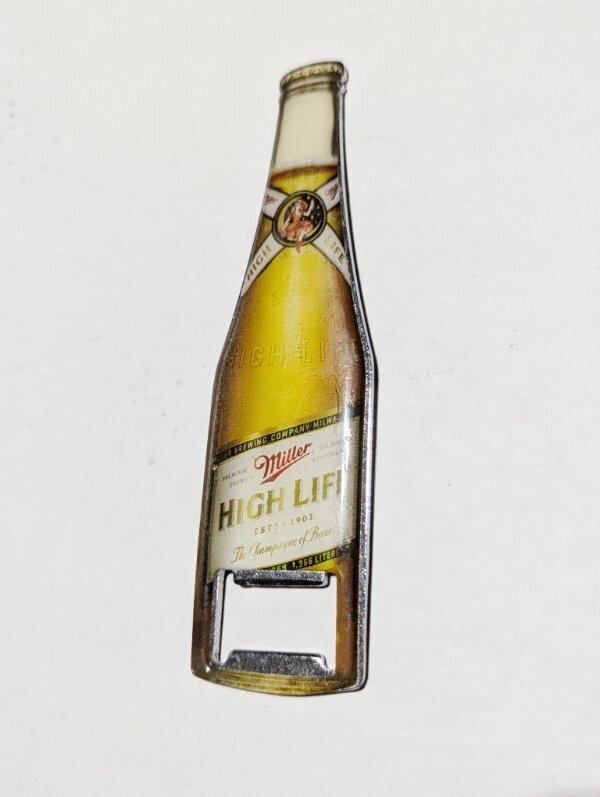 Miller High Life Long Neck Beer Bottle Opener - New!