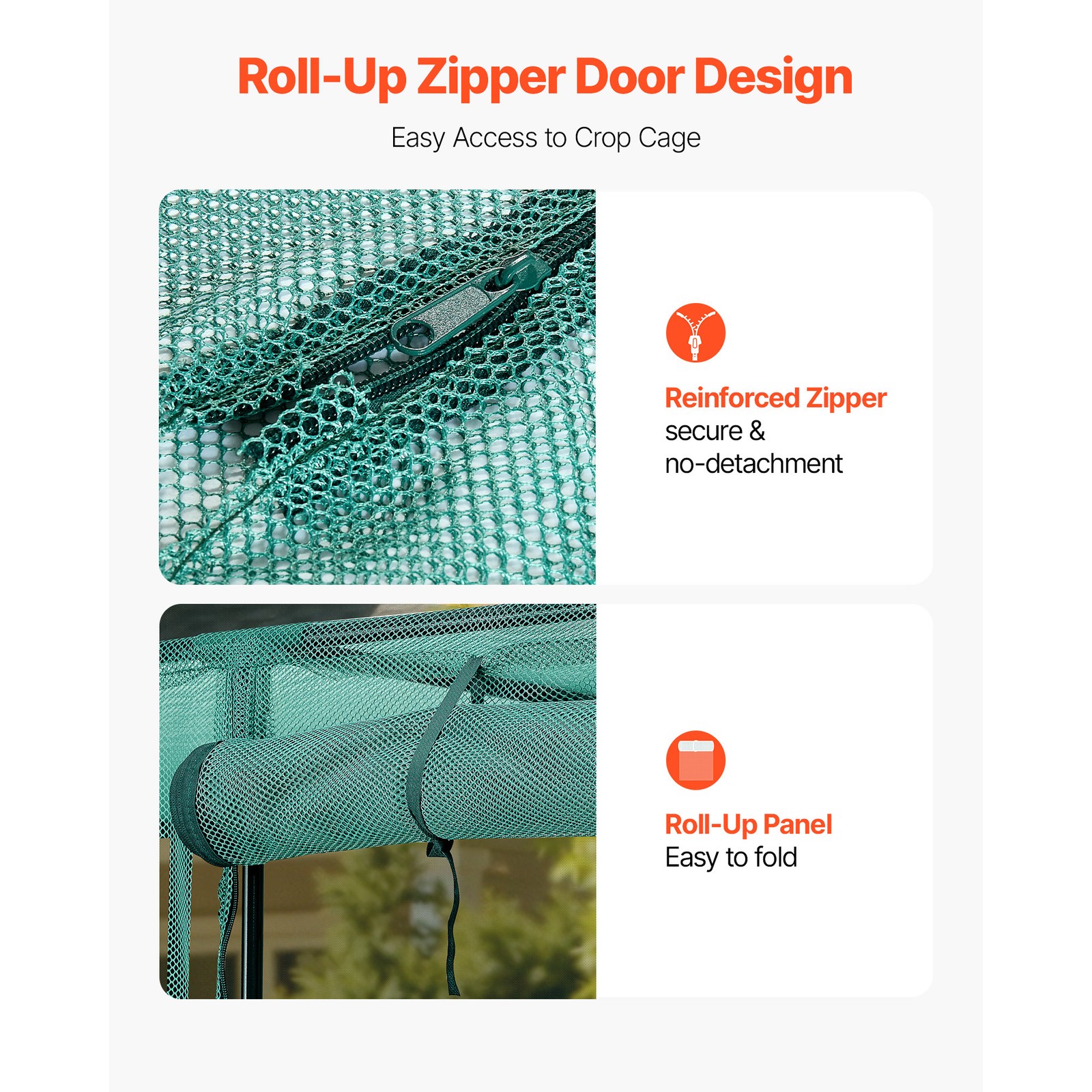 Uimoso Garden Crop Cage 7.8x3.9x5.9 ft Wind-Resistant Plant Protection Tent