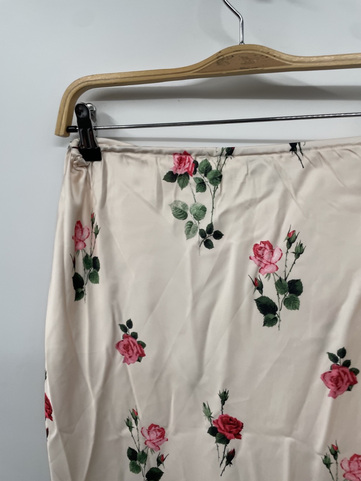 Princess Polly Alegria Maxi Skirt Women's 6 Cream Floral Tir-Waist Cottage NWT