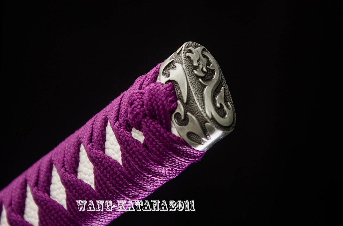 All Purple Battle Ready Sharp Deagon Japanese Samurai Katana Sword 1095Steel