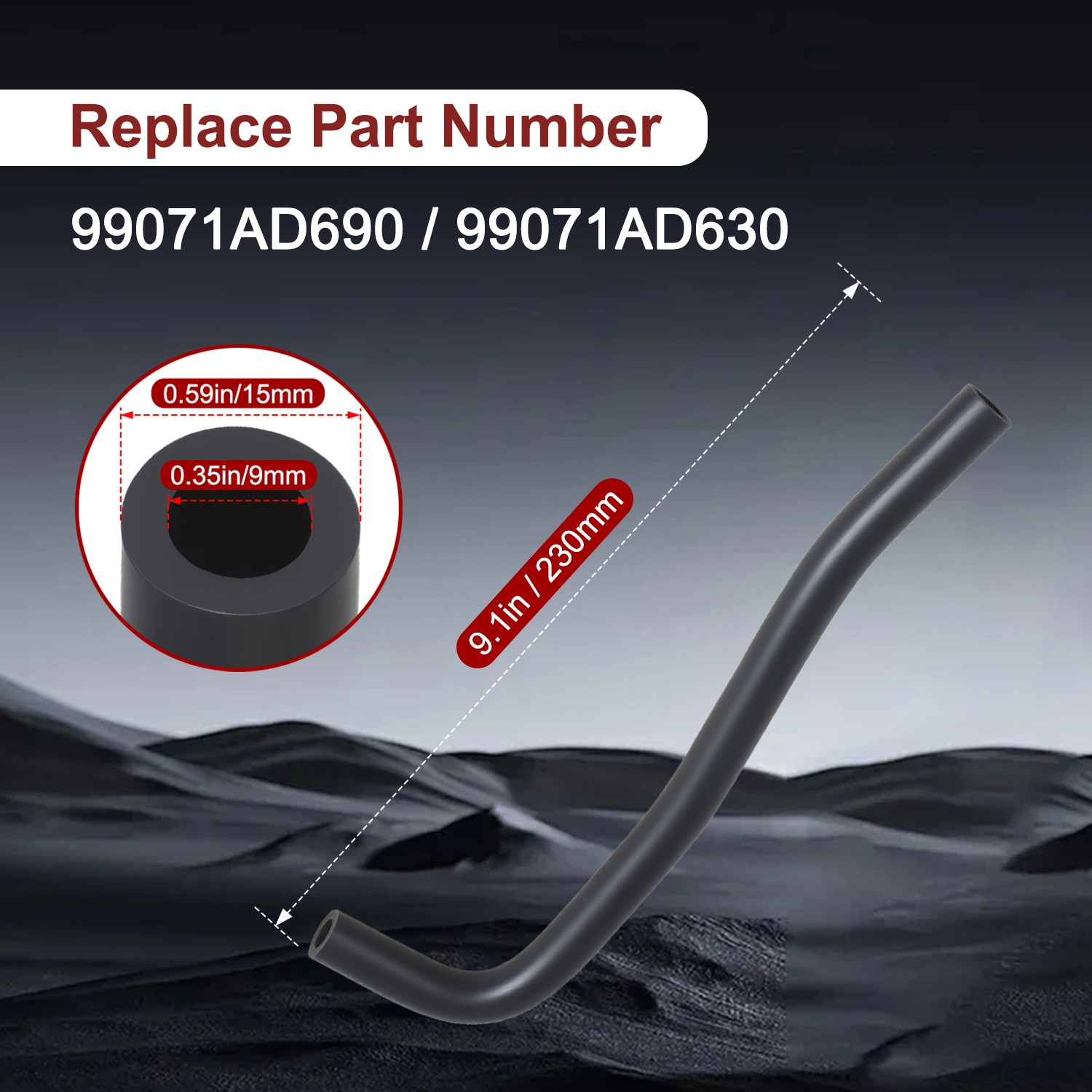 New Vacuum Hose - PCV Valve Hose for Subaru Crosstrek Forester Impreza