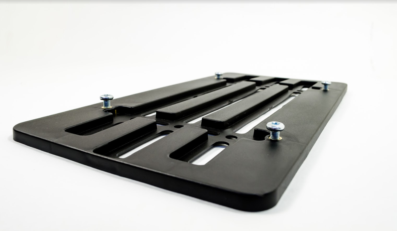 Universal License Plate Tag Holder Mounting Relocator Adapter Bumper Kit Bracket