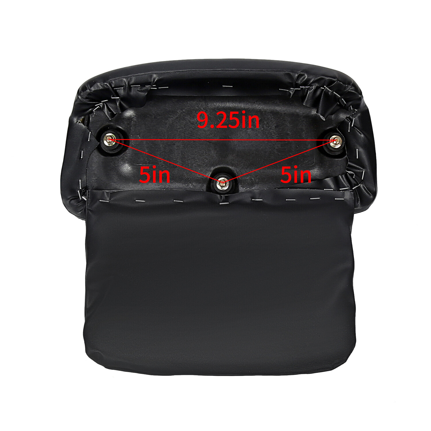 KUAFU Chopped Backrest Pad for 14-23 Harley Touring Razor Tour Pak Pack Trunk