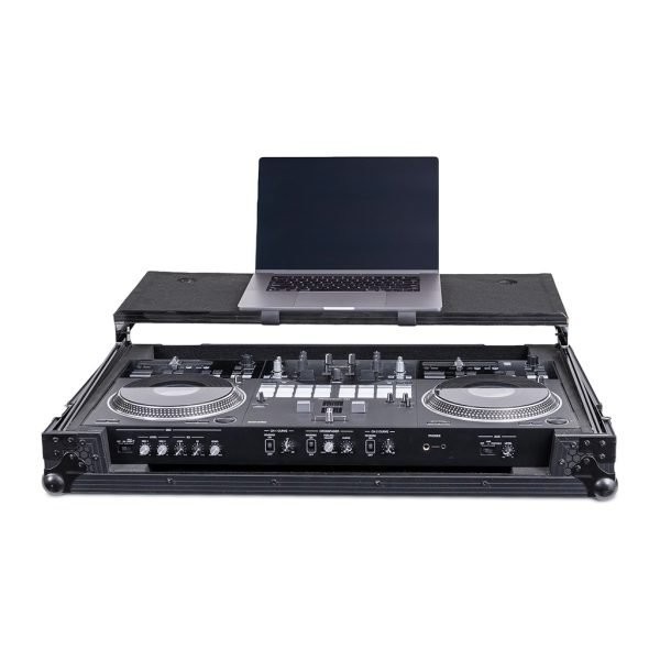 Headliner Pitch Black Flight Case for DDJ-REV7 with Laptop Platform & Wheels