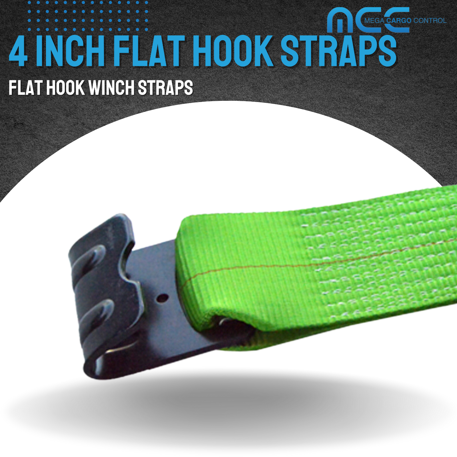 USA 10 Pack Heavy Duty 4"x30' Winch Strap w/Flat Hook Flatbed Truck Trailer Farm