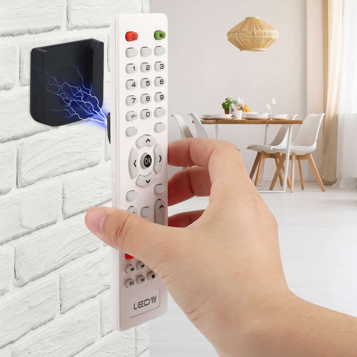 1/2/4PCS Remote Control Holder for Wall Magnetic Self-Adhesive Remote Organizer