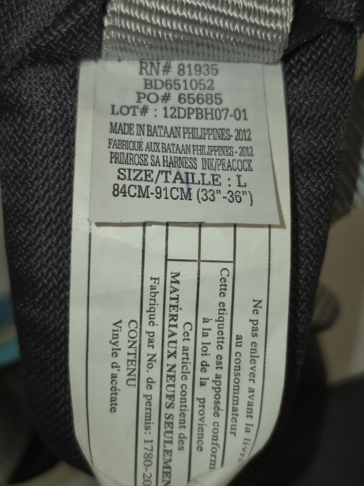 Black Diamond Primrose SA Climbing Harness-Large-w/Extras