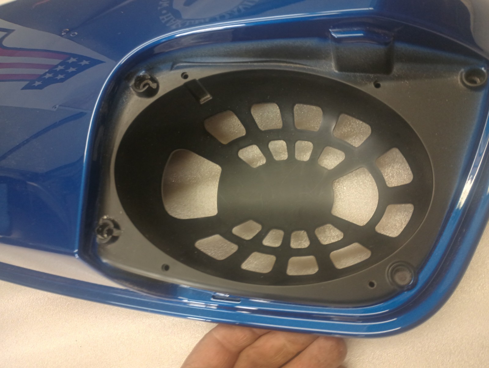 2015-16 Harley Davidson Touring Boom Audio Saddlebag Speaker Lids OEM