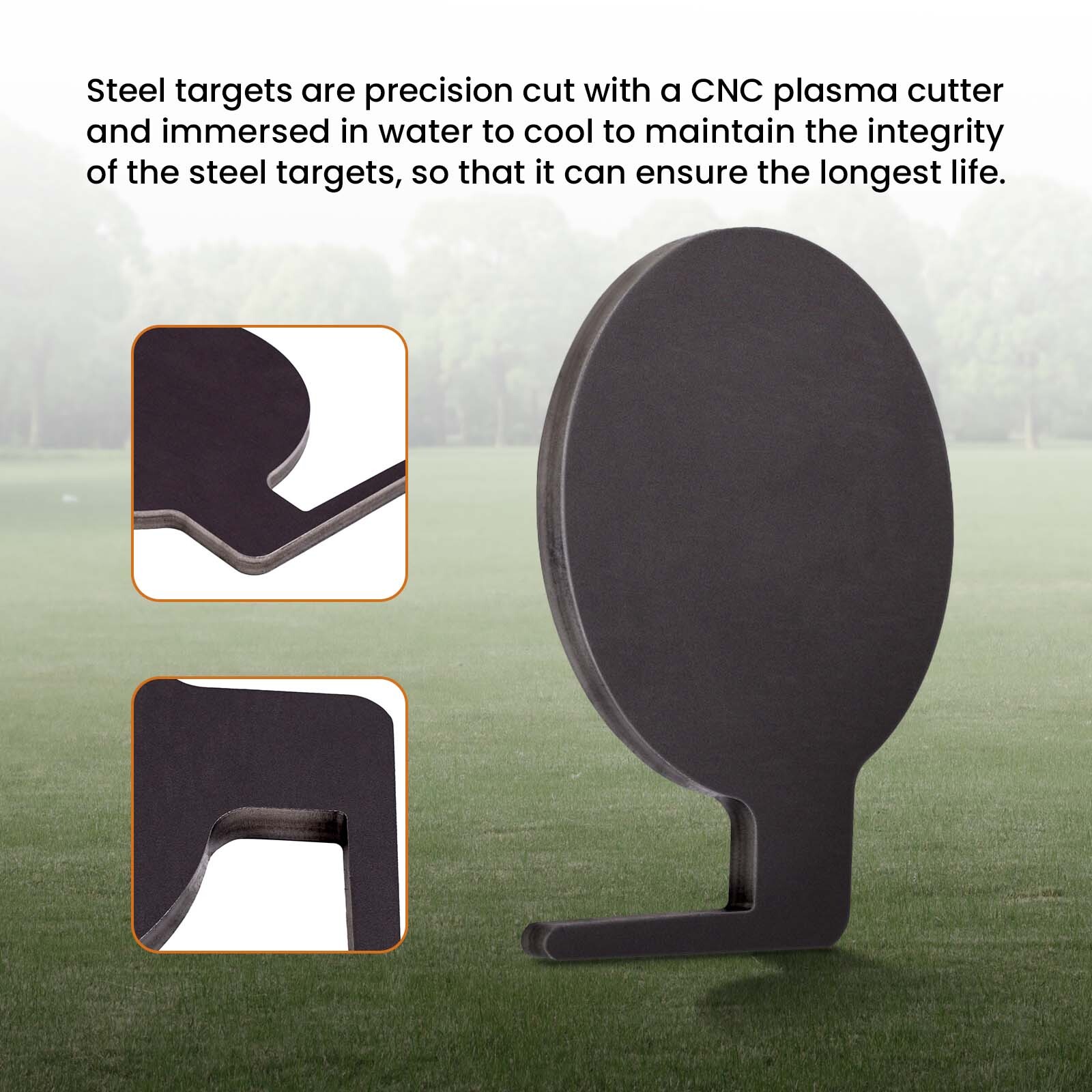 Q235 Steel Target Dueling Tree DIY Kit 6pc 6" x 3/8" Paddles with Tubes Brand