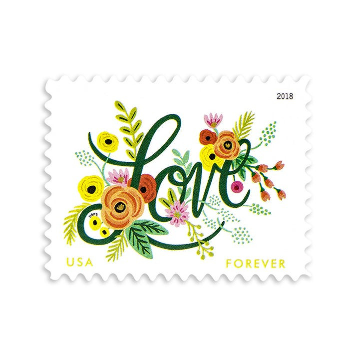 60 FOREVER Stamps "LOVE FLOURISHES" 3 Sheets Panes Wedding 🩷 Invitations