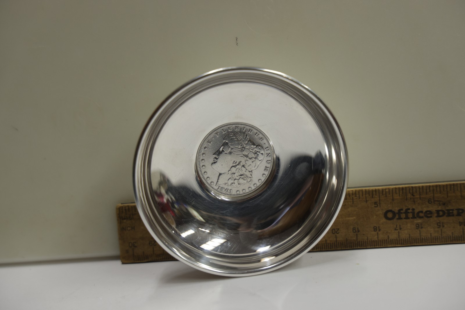 Antique Baldwin & Miller B&M 1901 S Morgan $1Sterling Bowl/Trinket Dish #762