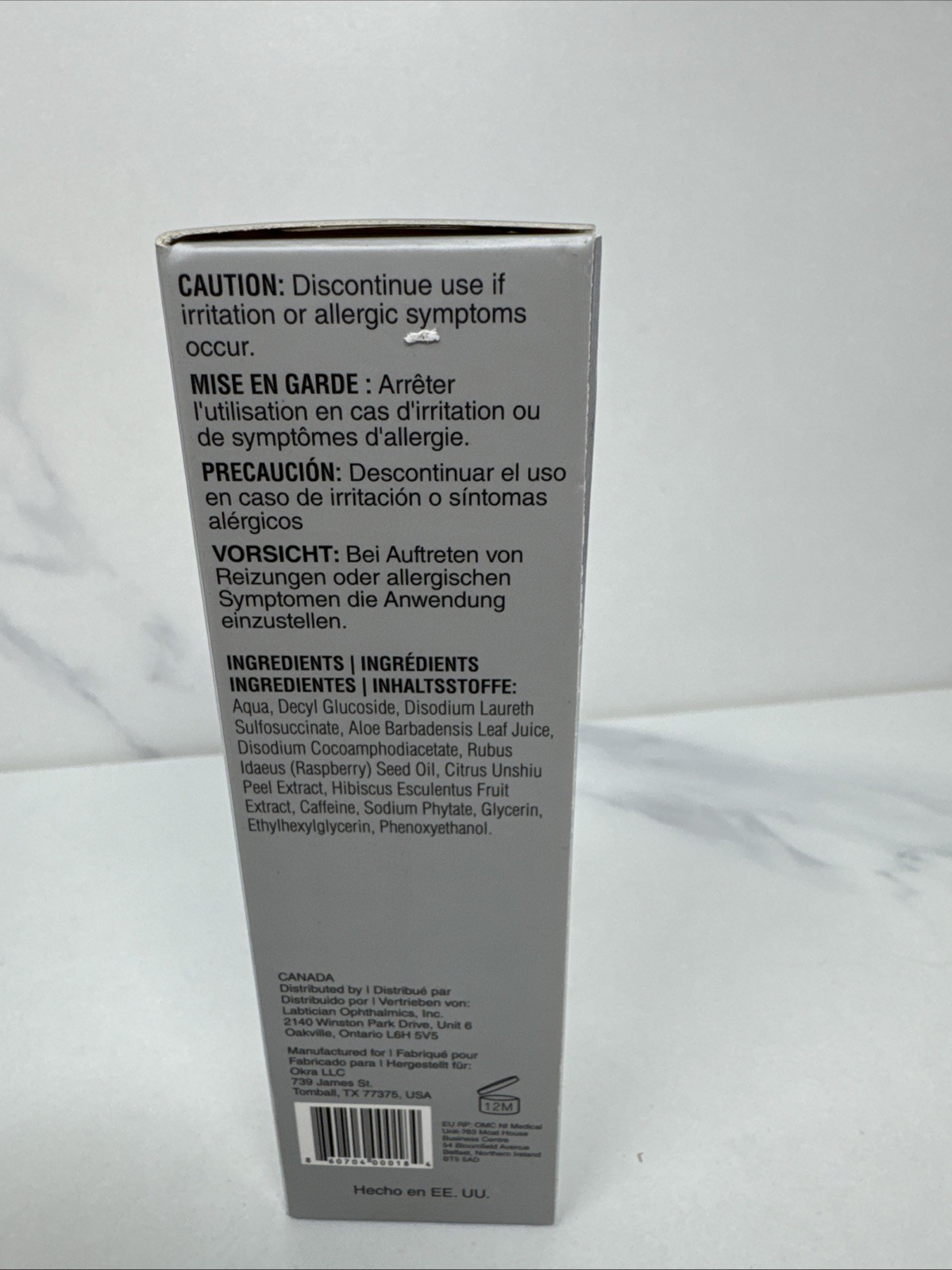 Zocular ZocuFoam Eyelid & Facial Foam Cleanser & Moisturizer Eyelid Scrub 1.7 Oz