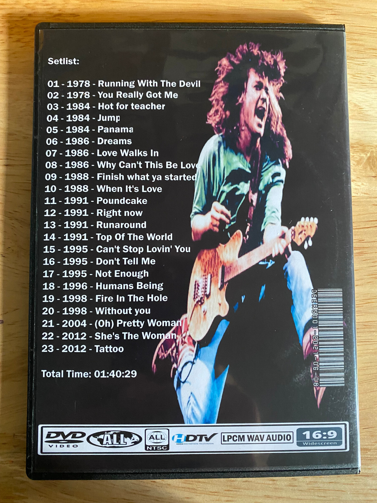 Van Halen - The Best Video Collection DVD Live Eddie Alex David Lee Roth