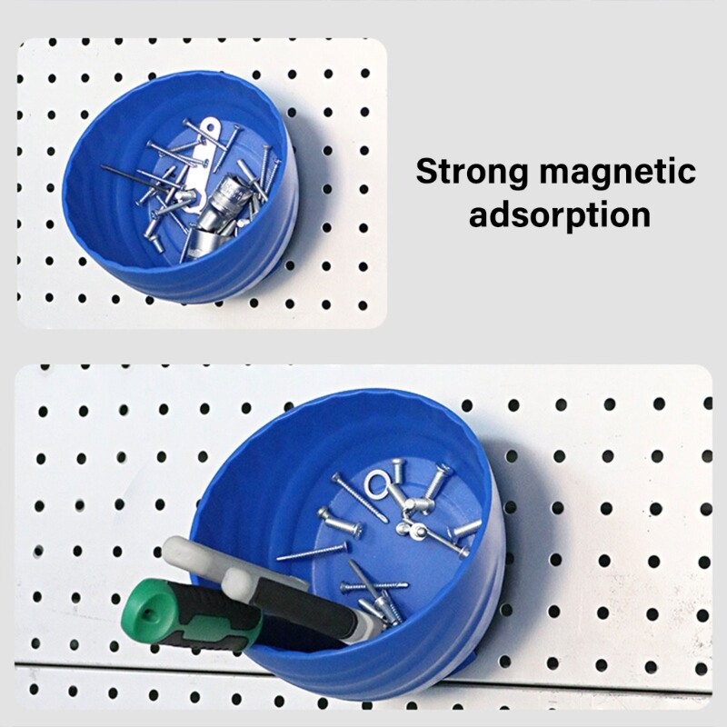 Strong Storage Bowl Easily Attaches to Refrigerator or Metal Surfaces