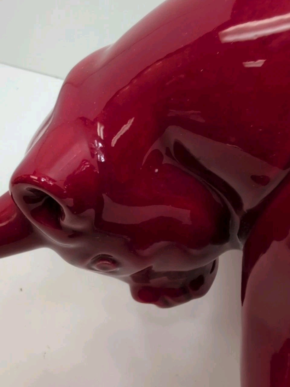 Toro Royal Haeger Red Ceramic Bull Sculpture MCM Eric Olsen FREE SHIPPING!