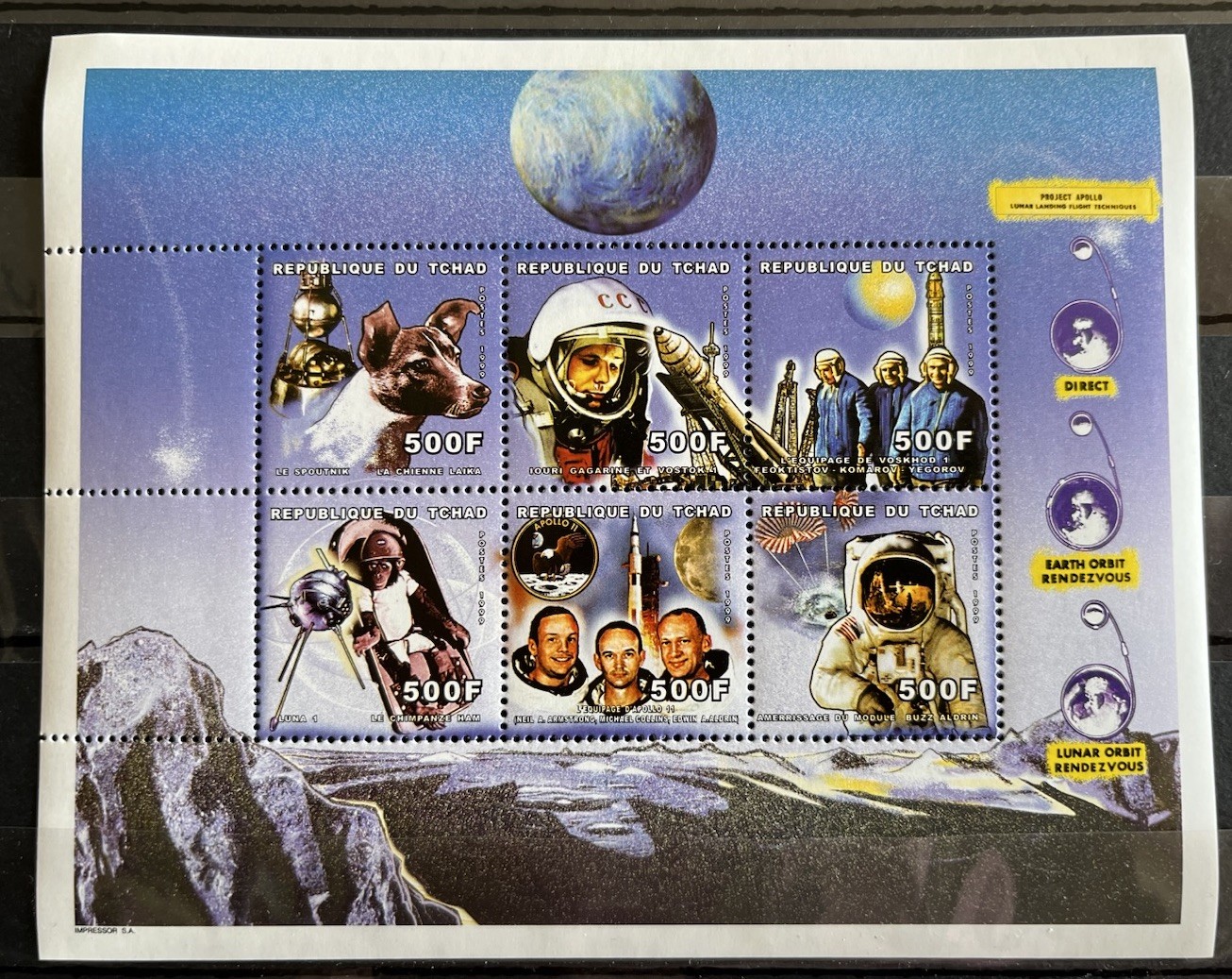 Armstrong/ Aldrin / Laika / Gagarin/ Space - stamps MNH** ZK