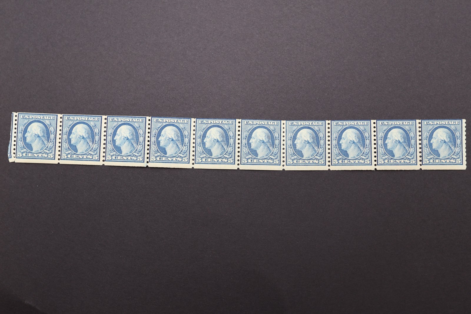 us coil strip 10 cl line pair clp sc# 496  mint mnh nh