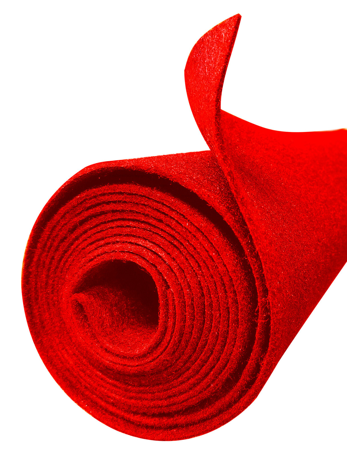 12FT x 45" Red Polymat S35 Latex Backed-Carpet for decorations & projects