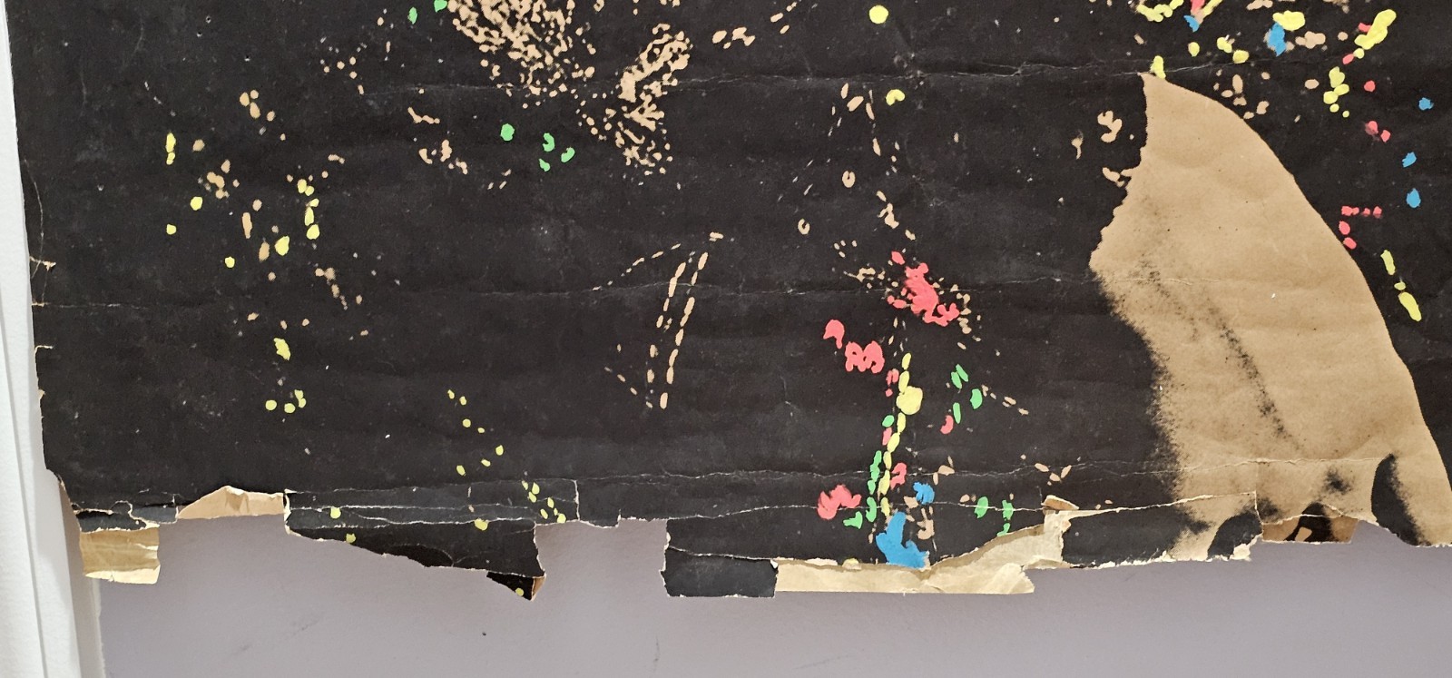 Vintage Janis Joplin Black & White Poster Altered Hand Painted Blacklight Paint