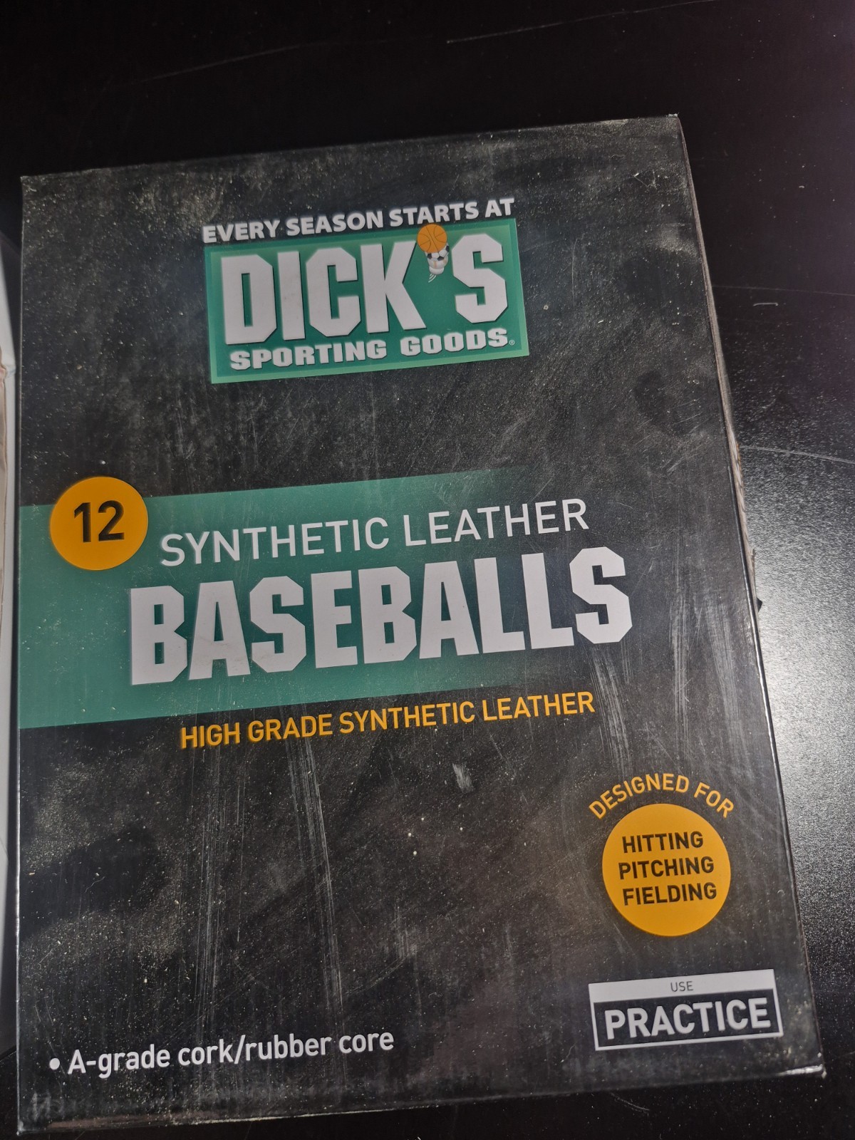 10 Dicks Sporting Goods Synthetic Leather Peactice Baseballs Still In Plastic...