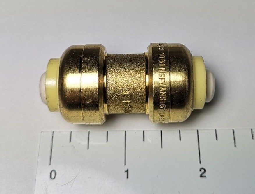 20 Pieces 1/2" Push Fit Coupling with 1 Free Disconnect Clip
