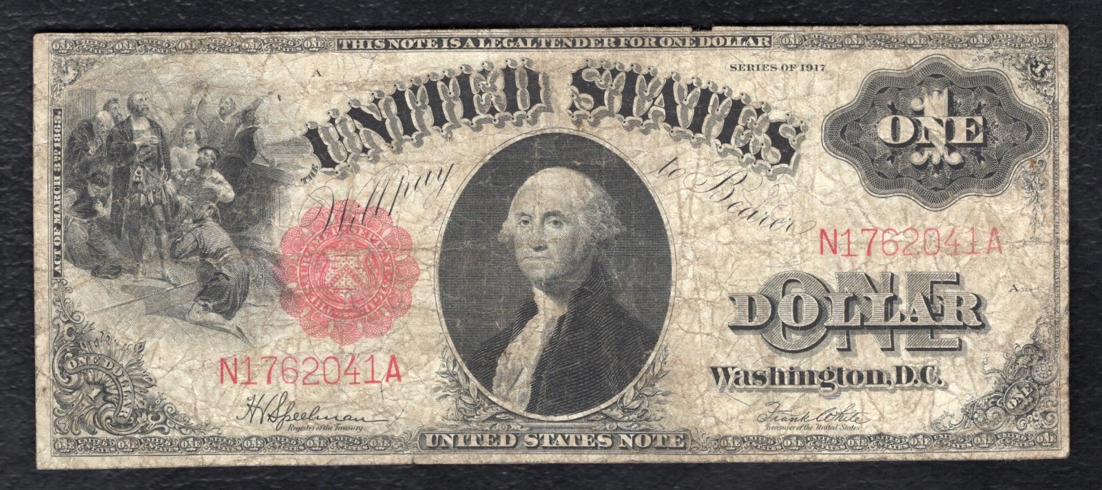 FR. 39 1917 $1 ONE DOLLAR LEGAL TENDER UNITED STATES NOTE